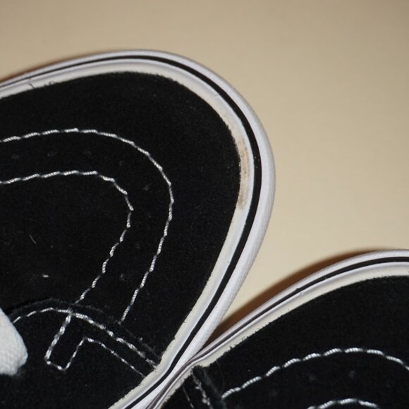 "Van's" Black/White "Sk8-Hi" Sneakers - Size 7.5 - Picture 6 of 6